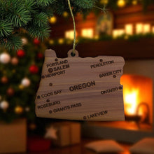 Load image into Gallery viewer, Ornament - CUSTOM - Oregon State with Cities