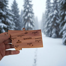 Load image into Gallery viewer, Ornament - CUSTOM - Montana State with Cities