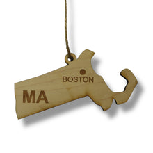 Load image into Gallery viewer, Ornament - CUSTOM - Massachusetts State with Cities