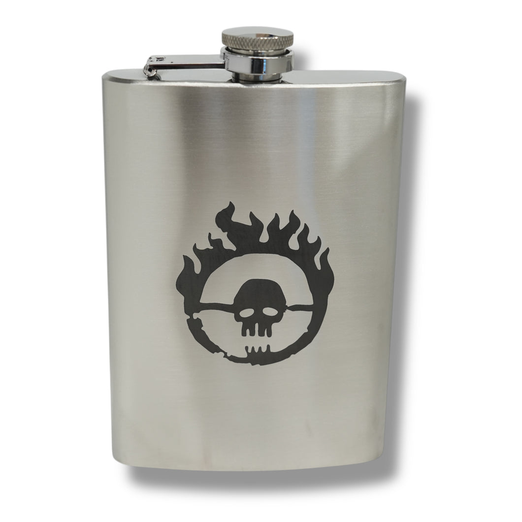 8oz Skull Branding Stainless Steel Flask