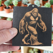 Load image into Gallery viewer, Ornament - BLACK - Bigfoot Sasquatch SET of 4 Ornaments