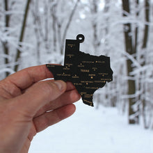 Load image into Gallery viewer, Ornament - CUSTOM - Texas State with Cities