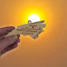 Load image into Gallery viewer, Ornament - CUSTOM - North Carolina State with Cities