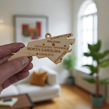 Load image into Gallery viewer, Ornament - CUSTOM - North Carolina State with Cities