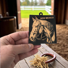 Load image into Gallery viewer, Ornament - Black - New Mexicao with Horse