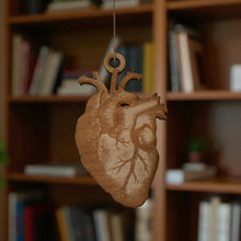 Load image into Gallery viewer, Ornament - Heart - Raw Wood 3x4in
