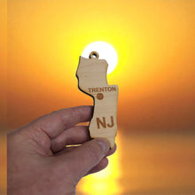 Load image into Gallery viewer, Ornament - CUSTOM - New Jersey State with Cities