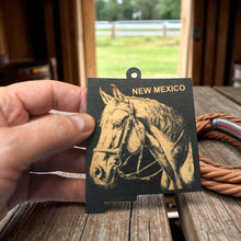 Load image into Gallery viewer, Ornament - Black - Nebraska with Horse