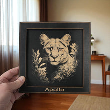 Load image into Gallery viewer, Framed Art - PERSONALIZED - CUSTOM - Panther