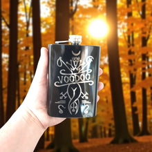 Load image into Gallery viewer, 8oz BLACK Voodoo Flask