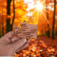 Load image into Gallery viewer, Ornament - CUSTOM - Washington State with Cities