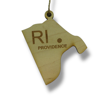 Ornament - CUSTOM - Rhode Island State with Cities