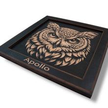 Load image into Gallery viewer, Framed Art - PERSONALIZED - CUSTOM - Owl