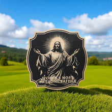 Load image into Gallery viewer, Sign - Black - Worlds most awesome father with jesus