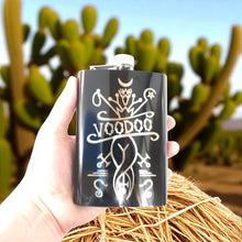 Load image into Gallery viewer, 8oz BLACK Voodoo Flask