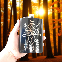 Load image into Gallery viewer, 8oz BLACK Voodoo Flask