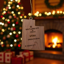 Load image into Gallery viewer, Ornament - CUSTOM - Utah State with Cities