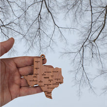 Load image into Gallery viewer, Ornament - CUSTOM - Texas State with Cities
