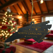 Load image into Gallery viewer, Ornament - CUSTOM - North Carolina State with Cities