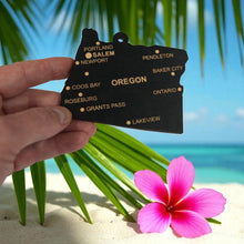 Load image into Gallery viewer, Ornament - CUSTOM - Oregon State with Cities