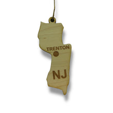 Load image into Gallery viewer, Ornament - CUSTOM - New Jersey State with Cities