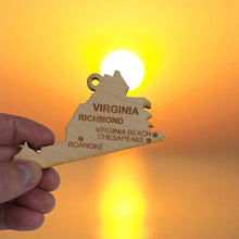 Load image into Gallery viewer, Ornament - CUSTOM - Virginia State with Cities