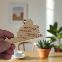 Load image into Gallery viewer, Ornament - CUSTOM - Virginia State with Cities