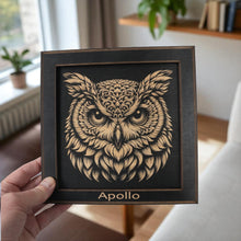 Load image into Gallery viewer, Framed Art - PERSONALIZED - CUSTOM - Owl