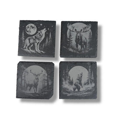 Coaster - Slate - Woods at Night - SET of 4