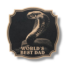 Load image into Gallery viewer, Sign - Black - Worlds best dad with Snake