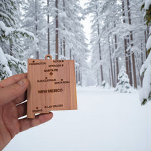 Load image into Gallery viewer, Ornament - CUSTOM - New Mexico State with Cities