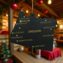 Load image into Gallery viewer, Ornament - CUSTOM - Oregon State with Cities