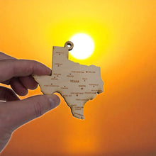 Load image into Gallery viewer, Ornament - CUSTOM - Texas State with Cities