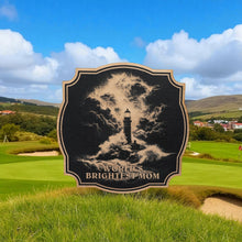 Load image into Gallery viewer, Sign - Black - Worlds brightest mom with lighthouse