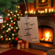 Load image into Gallery viewer, Ornament - CUSTOM - Arizona State with Cities