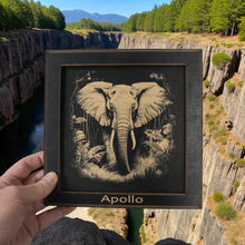 Load image into Gallery viewer, Framed Art - PERSONALIZED - CUSTOM - Elephant