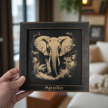 Load image into Gallery viewer, Framed Art - PERSONALIZED - CUSTOM - Elephant