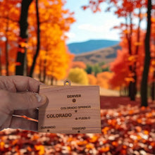 Load image into Gallery viewer, Ornament - CUSTOM - Colorado State with Cities
