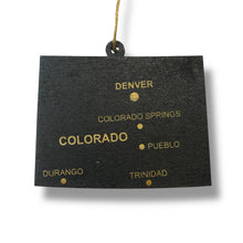 Load image into Gallery viewer, Ornament - CUSTOM - Colorado State with Cities