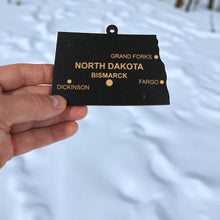 Load image into Gallery viewer, Ornament - CUSTOM - North Dakota State with Cities