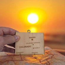 Load image into Gallery viewer, Ornament - CUSTOM - Colorado State with Cities