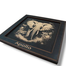 Load image into Gallery viewer, Framed Art - PERSONALIZED - CUSTOM - Elephant
