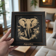 Load image into Gallery viewer, Framed Art - PERSONALIZED - CUSTOM - Elephant