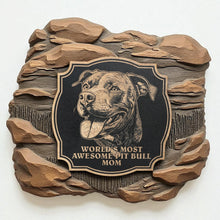 Load image into Gallery viewer, Sign - Black - Worlds most awesome pit bull mom