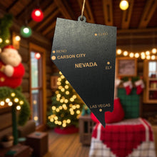 Load image into Gallery viewer, Ornament - CUSTOM - Nevada State with Cities