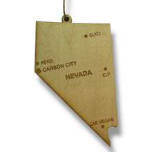 Load image into Gallery viewer, Ornament - CUSTOM - Nevada State with Cities