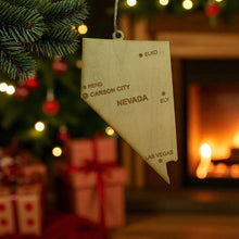 Load image into Gallery viewer, Ornament - CUSTOM - Nevada State with Cities