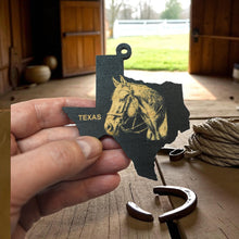 Load image into Gallery viewer, Ornament - Black - Texas with Horse