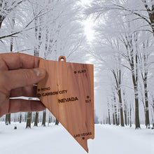 Load image into Gallery viewer, Ornament - CUSTOM - Nevada State with Cities