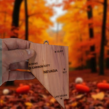 Load image into Gallery viewer, Ornament - CUSTOM - Nevada State with Cities